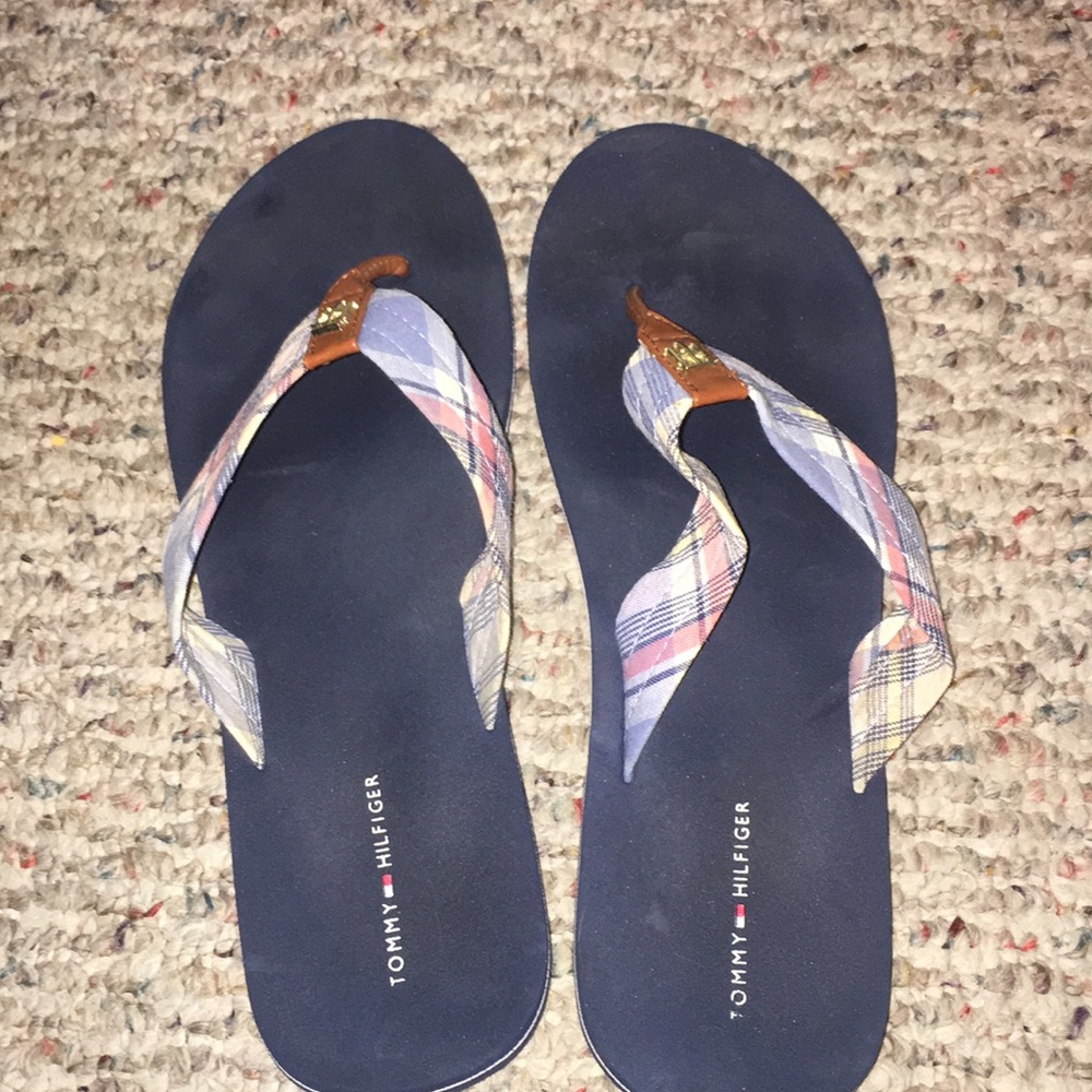 TOMMY HILFIGER FLIP FLOPS WOMENS SIZE 10